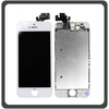 OEM HQ Iphone 5, Iphone5 (A1428 A1429 A1442) Lcd Display Screen Οθόνη + Touch Screen Digitizer Μηχανισμός Αφής + Small Parts Μικρά Εξαρτήματα White Άσπρο (Premium A+)