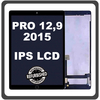 iPad Pro 12.9 (2015) (A1584, A1652, iPad6,7, iPad6,8) IPS LCD Display Aseembly Screen Οθόνη + Touch Digitizer Unit Μηχανισμός Aφής + Home Button Κεντρικό Κουμπί Space Gray Μαύρο (Ref By Apple)