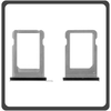 HQ OEM Συμβατό Για Apple iPhone X, iPhoneX (A1865, A1901, A1902, A1903, iPhone10,3, iPhone10,6) Sim Tray Υποδοχέας Βάση Θήκη Κάρτας SIM Silver Ασημί (Grade AAA+++)