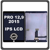 iPad Pro 12.9 (2015) (A1584, A1652, iPad6,7, iPad6,8) IPS LCD Display Aseembly Screen Οθόνη + Touch Digitizer Unit Μηχανισμός Aφής Black Μαύρο (Ref By Apple)