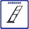 Γνήσια Original Samsung Galaxy A14 4G, (SM-A145F, SM-A145F/DSN) Sim Tray Slot + MicroSD Tray Υποδοχέας Βάση Θήκη Κάρτας SIM​ Black Μαύρο GH81-23521A (Service Pack By Samsung)