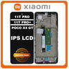 Γνήσια Original Xiaomi Redmi Note 11T Pro (22041216C), Redmi Note 11T Pro+ 5G (22041216UC), Poco X4 GT (22041216G), IPS LCD Display Screen Assembly Οθόνη + Touch Screen Digitizer Μηχανισμός Αφής + Frame Bezel Πλαίσιο Σασί Black Μαύρο 5600010L1600 (Service Pack By Xiaomi)