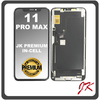 HQ OEM For Apple iPhone 11 Pro Max, iPhone 11 ProMax (A2218, A2161), JK Premium In-Cell LCD Display Screen Assembly Οθόνη + Touch Screen Digitizer Μηχανισμός Αφής Black Μαύρο (Premium A+)