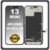 HQ OEM Συμβατό Με Apple iPhone 13 Mini, iPhone 13Mini (A2628, A2481) APLONG In-Cell-HD, InCell-HD LCD Display Screen Assembly Οθόνη + Touch Screen Digitizer Μηχανισμός Αφής Black Μαύρο (Premium A+)​ (0% Defective Returns)