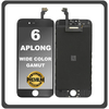 HQ OEM Συμβατό Με Apple iPhone 6, iPhone6 (A1549, A1586) APLONG Wide Color Gamut LCD Display Screen Assembly Οθόνη + Touch Screen Digitizer Μηχανισμός Αφής Black Μαύρο (Grade AAA) (0% Defective Returns)