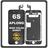 HQ OEM Συμβατό Με Apple iPhone 6S, iPhone6S (A1633, A1688) APLONG Wide Color Gamut LCD Display Screen Assembly Οθόνη + Touch Screen Digitizer Μηχανισμός Αφής Black Μαύρο (Premium A+) (Lifetime Warranty Για Συνεργατες B2B​)