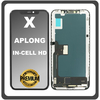 HQ OEM Συμβατό Με Apple iPhone X (A1865, A1901) APLONG In-Cell-HD, InCell-HD LCD Display Screen Assembly Οθόνη + Touch Screen Digitizer Μηχανισμός Αφής Black Μαύρο (Premium A+)​ (0% Defective Returns)