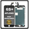 HQ OEM Συμβατό Με Apple iPhone 6S+, iPhone 6S Plus (A1634, A1687) APLONG High Brightness LCD Display Screen Assembly Οθόνη + Touch Screen Digitizer Μηχανισμός Αφής Black Μαύρο (Premium A+) (Lifetime Warranty Για Συνεργάτες B2B​)