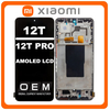 HQ OEM Συμβατό Με Xiaomi 12T 5G (22071212AG), 12T Pro 5G (22081212UG, 22081212G) AMOLED LCD Display Screen Assembly Οθόνη + Touch Screen Digitizer Μηχανισμός Αφής + Frame Bezel Πλαίσιο Σασί Black Μαύρο (Premium A+)