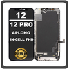 HQ OEM Συμβατό Με Apple iPhone 12, iPhone12 (A2403, A2172) iPhone 12 Pro (A2407, A2341) APLONG InCell FHD, InCell-FHD LCD Display Screen Assembly Οθόνη + Touch Screen Digitizer Μηχανισμός Αφής Black Μαύρο (Premium A+) (Lifetime Warranty Για Συνεργατες B2B​)