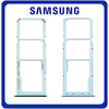 Γνήσια Original Samsung Galaxy A71, GalaxyA71 (SM-A715F, SM-A715F/DS) SIM Card Tray + Micro SD Tray Slot Υποδοχέας Βάση Θήκη Κάρτας SIM Prism Crush Blue Μπλε GH98-44757C​ (Service Pack By Samsung)