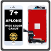 HQ OEM Συμβατό Με Apple iPhone 7+, iPhone7 Plus (A1661, A1784) APLONG Wide Color Gamut LCD Display Screen Assembly Οθόνη + Touch Screen Digitizer Μηχανισμός Αφής White Άσπρο (Premium A+) (Lifetime Warranty Για Συνεργάτες B2B​)