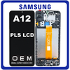 HQ OEM Συμβατό Για Samsung Galaxy A12 (SM-A125F/DSN,), PLS LCD Display Screen Assembly Οθόνη + Touch Screen Digitizer Μηχανισμός Αφής + Frame Bezel Πλαίσιο Σασί Black Μαύρο (Premium A+​)