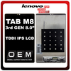 HQ OEM Συμβατό Με Lenovo Tab M8 (3rd Gen) 8.0" ( TB-8506F TB-8506X),TDDI IPS LCD Display Screen Assembly Οθόνη + Touch Screen Digitizer Μηχανισμός Αφής Black Μαύρο (Premium A+)
