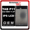 HQ OEM Συμβατό Με Lenovo Tab P11 (2nd Gen) 11,5", IPS LCD Display Screen Assembly Οθόνη + Touch Screen Digitizer Μηχανισμός Αφής Black Μαύρο (Premium A+)