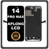 Γνήσια Original For Apple iPhone 14 Pro Max, iPhone 14 ProMax (A2894, A2651) APLONG LTPO Super Retina XDR OLED LCD Display Screen Assembly Οθόνη + Touch Screen Digitizer Μηχανισμός Αφής Black Μαύρο (Premium A+) (Lifetime Warranty Για Συνεργατες B2B​)