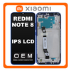 HQ OEM Συμβατό Με Xiaomi Redmi Note 8, (M1908C3JH, M1908C3JG) IPS LCD Display Assembly Screen Οθόνη + Touch Screen Digitizer Μηχανισμός Αφής + Frame Bezel Πλαίσιο Σασί Neptune Blue Μπλε (Grade AAA)