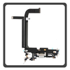 HQ OEM Συμβατό Με Apple iPhone 13 Pro (A2638, A2483) Charging Dock Connector Lightning Flex Καλωδιοταινία Κονέκτορας Φόρτισης + Microphone Μικρόφωνο White Άσπρο (Premium A+)