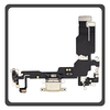 Γνήσια Original For Apple iPhone 15, iPhone15 (A3090, A2846) Charging Dock Connector Type C Flex Καλωδιοταινία Κονέκτορας Φόρτισης + Microphone Μικρόφωνο Yellow Κίτρινο Pulled