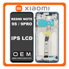 HQ OEM Συμβατό Με Xiaomi Redmi Note 9S (M2003J6A1G) / Redmi Note 9 Pro (M2003J6B2G) IPS LCD Display Screen Οθόνη + Touch Screen Digitizer Μηχανισμός Αφής + Frame Πλαίσιο Σασί Blue Μπλε (Premium A+)