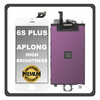 HQ OEM Συμβατό Με Apple iPhone 6S+, iPhone 6S Plus (A1634, A1687) APLONG High Brightness LCD Display Screen Assembly Οθόνη + Touch Screen Digitizer Μηχανισμός Αφής White Άσπρο (Premium A+) (Lifetime Warranty Για Συνεργάτες B2B​)
