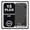 iPhone 15 Plus, iPhone 15+ (A3094, A2847) Super Retina XDR OLED LCD Display Screen Assembly Οθόνη + Touch Screen Digitizer Μηχανισμός Αφής Black Μαύρο (Ref By Apple) (Lifetime Warranty Για Συνεργατες B2B​)