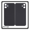 HQ OEM Συμβατό Με Apple iPhone 12 Mini, iPhone 12Mini (A2399, A2176) Premium Aftermarket Rear Back Battery Cover with Camera Big Hole Πίσω Κάλυμμα Πλάτη Καπάκι Μπαταρίας Black Μαύρο (Premium A+)
