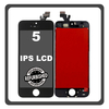 iPhone 5, iPhone5 (A1428, A1429) IPS LCD Display Screen Assembly Οθόνη + Touch Screen Digitizer Μηχανισμός Αφής Black Μαύρο (Ref By Apple) (Lifetime Warranty Για Συνεργάτες B2B​)
