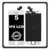 iPhone 5, iPhone5 (A1428, A1429) IPS LCD Display Screen Assembly Οθόνη + Touch Screen Digitizer Μηχανισμός Αφής White Άσπρο (Ref By Apple) (Lifetime Warranty Για Συνεργάτες B2B​)