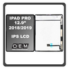HQ OEM Συμβατό Με Apple iPad Pro 12.9 (2018) (A2014, A1895​), iPad Pro 12.9 (A2069, A2232​) IPS LCD Display Aseembly Screen Οθόνη + Touch Digitizer Unit Μηχανισμός Aφής Space Gray Μαύρο (Premium A+)