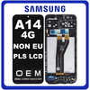 HQ OEM Συμβατό Με Samsung Galaxy A14 4G (SM-A145F, SM-A145F/DSN) PLS LCD Display Screen Assembly Οθόνη + Touch Screen Digitizer Μηχανισμός Αφής + Frame Bezel Πλαίσιο Σασί Black Μαύρο NON EU VERSION​ BOE Flex​ (Premium A+)
