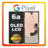 Γνήσια Original Google Pixel 6a (GX7AS, GB62Z) OLED LCD Display Screen Assembly Οθόνη + Touch Screen Digitizer Μηχανισμός Αφής Charcoal Μαύρο G949-00239-01 (Service Pack By Google)