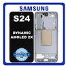 Γνήσια Original Samsung Galaxy S24 5G (SM-S921B, SM-S921B/DS) Dynamic LTPO AMOLED 2X LCD Display Screen Assembly Οθόνη + Touch Screen Digitizer Μηχανισμός Αφής + Frame Bezel Πλαίσιο Σασί Sapphire Blue Μπλε GH82-33287F (Service Pack By Samsung)