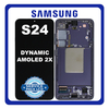 Γνήσια Original Samsung Galaxy S24 5G (SM-S921B, SM-S921B/DS) Dynamic LTPO AMOLED 2X LCD Display Screen Assembly Οθόνη + Touch Screen Digitizer Μηχανισμός Αφής + Frame Bezel Πλαίσιο Σασί Cobalt Violet Βιολετί GH82-33287C (Service Pack By Samsung)