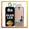 Γνήσια Original Google Pixel 8a 5G (GKV4X, G6GPR) OLED LCD Display Screen Assembly Οθόνη + Touch Screen Digitizer Μηχανισμός Αφής, Black Μαύρο G949-00767-00 (Service Pack By Google)