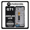 Γνήσια Original Motorola G71 5G (XT2169-1) AMOLED LCD Display Screen Assembly Οθόνη + Touch Screen Digitizer Μηχανισμός Αφής + Frame Bezel Πλαίσιο Σασί Black Μαύρο 5D68C19911 (Service Pack By Motorola)