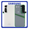 Γνήσια Original Samsung Galaxy S24 5G (SM-S921B, SM-S921B/DS) Rear Back Battery Cover + Camera Lens Πίσω Κάλυμμα Καπάκι Πλάτη Μπαταρίας + Τζαμάκι Κάμερας Marble Grey Γκρι GH82-33101B (Service Pack By Samsung)