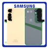 Γνήσια Original Samsung Galaxy S24 5G (SM-S921B, SM-S921B/DS) Rear Back Battery Cover + Camera Lens Πίσω Κάλυμμα Καπάκι Πλάτη Μπαταρίας + Τζαμάκι Κάμερας Amber Yellow Κίτρινο GH82-33101D (Service Pack By Samsung)