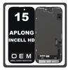 HQ OEM Συμβατό Με iPhone 15 , iPhone15 (A3090, A2846) APLONG In-Cell-HD, InCell-HD LCD Display Screen Assembly Οθόνη + Touch Screen Digitizer Μηχανισμός Αφής Black Μαύρο (Premium A+) (Lifetime Warranty Για Συνεργατες B2B​)