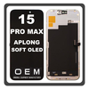 HQ OEM For Apple iPhone 15 Pro Max, iPhone 15 ProMax (A2849, A3105) APLONG SOFT OLED LCD Display Screen Assembly Οθόνη + Touch Screen Digitizer Μηχανισμός Αφής With IC Removable Black Μαύρο (Premium A+) (Lifetime Warranty Για Συνεργατες B2B​)