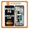 Γνήσια Original Xiaomi Poco F6 5G (24069PC21G) AMOLED LCD Display Screen Assembly Οθόνη + Touch Screen Digitizer Μηχανισμός Αφής + Frame Bezel Πλαίσιο Σασί Black Μαύρο 5600040N16T00 (Service Pack By Xiaomi)