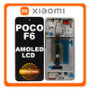 Γνήσια Original Xiaomi Poco F6 5G (24069PC21G) AMOLED LCD Display Screen Assembly Οθόνη + Touch Screen Digitizer Μηχανισμός Αφής + Frame Bezel Πλαίσιο Σασί Gold Χρυσό 5600050N16T00 (Service Pack By Xiaomi)