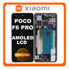 Γνήσια Original Xiaomi Poco F6 Pro 5G, AMOLED LCD Display Screen Assembly Οθόνη + Touch Screen Digitizer Μηχανισμός Αφής + Frame Bezel Πλαίσιο Σασί Black Μαύρο 5600160N1100 (Service Pack By Xiaomi)