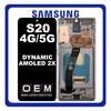 HQ OEM Συμβατό Με Samsung Galaxy S20 4G (SM-G980, SM-G980F) / S20 5G (SM-G981, SM-G981F) Dynamic AMOLED 2X LCD Display Screen Assembly Οθόνη + Touch Screen Digitizer Μηχανισμός Αφής + Frame Bezel Πλαίσιο Σασί Cosmic Gray​ Γκρι (Premium A+)