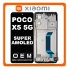HQ OEM Συμβατό Με Xiaomi Poco X5 5G (22111317PG, 22111317PI) Super AMOLED LCD Display Screen Assembly Οθόνη + Touch Screen Digitizer Μηχανισμός Αφής + Frame Bezel Πλαίσιο Σασί Black Μαύρο (Premium A+)