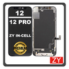 HQ OEM Συμβατό Με Apple iPhone 12, iPhone12 (A2403, A2172) / iPhone 12 Pro (A2407, A2341) ZY InCell LCD Display Screen Assembly Οθόνη + Touch Screen Digitizer Μηχανισμός Αφής With IC Removable Black Μαύρο (Premium A+)