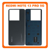HQ OEM Συμβατό Με Redmi Note 13 Pro 5G (2312DRA50C, 2312CRAD3C), Rear Back Battery Cover Πίσω Καπάκι Πλάτη Μπαταρίας Midnight Black Μαύρο (Premium A+)