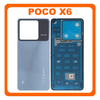 Γνήσια Original Xiaomi Poco X6 5G (23122PCD1G, 23122PCD1I) Rear Back Battery Cover Πίσω Κάλυμμα Καπάκι Πλάτη Μπαταρίας Blue Μπλε (Service Pack By Xiaomi)