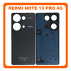 HQ OEM Συμβατό Με Xiaomi Redmi Note 13 Pro 4G (23117RA68G, 2312FPCA6G) Rear Back Battery Cover Πίσω Κάλυμμα Καπάκι Πλάτη Μπαταρίας Midnight Black Μαύρο (Premium A+)