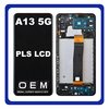 HQ OEM Συμβατό Με Samsung Galaxy A13 5G (SM-A136U, SM-A136U1) PLS LCD Display Screen Assembly Οθόνη + Touch Screen Digitizer Μηχανισμός Αφής + Frame Bezel Πλαίσιο Σασί Black Μαύρο (Premium A+)